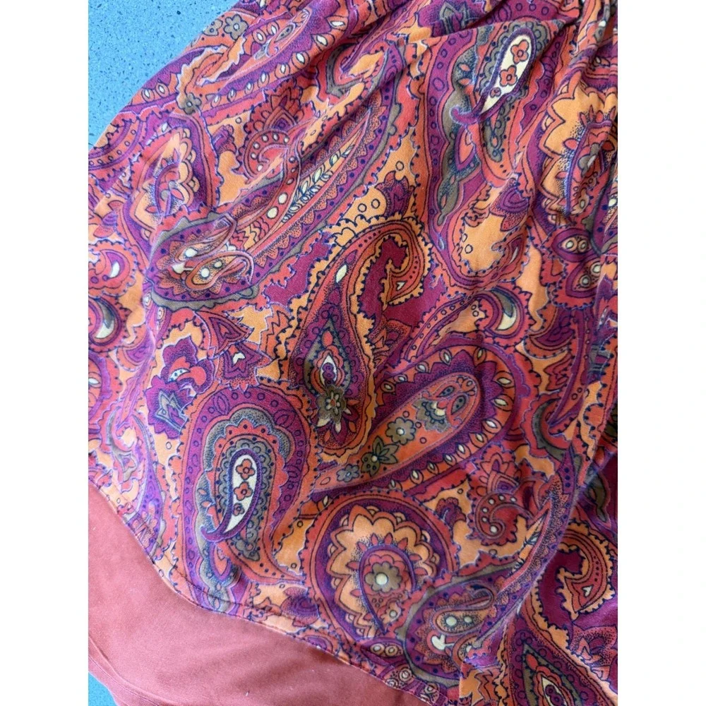 Vintage VHY Hawaiian Textiles Paisley 1960's Half Apron Rare, Darling!